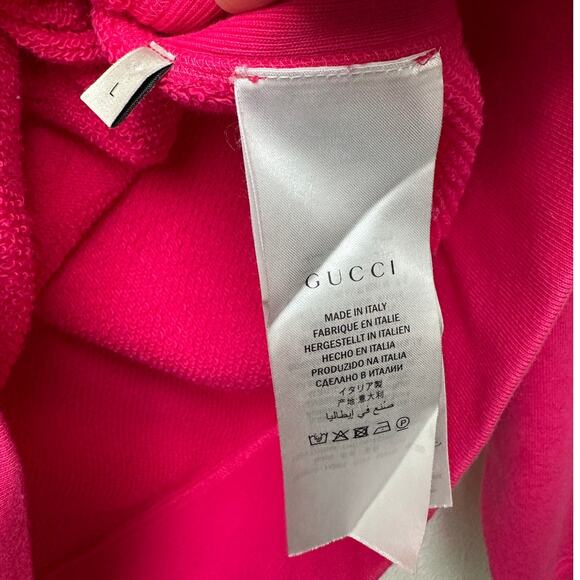 Gucci Women’s Pink Sweater Teddy Bear Graphic L - Picture 10 of 14